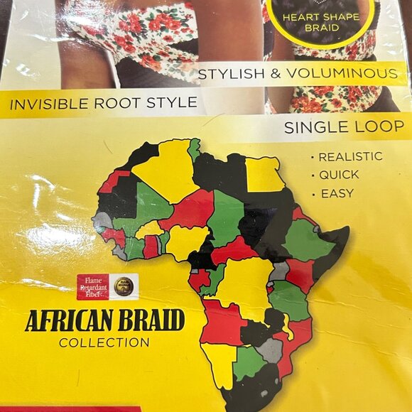 Crochet Braid Hair 7 Packs Kanekalon 12" Heart Braid Hair Extensions - Picture 6 of 13